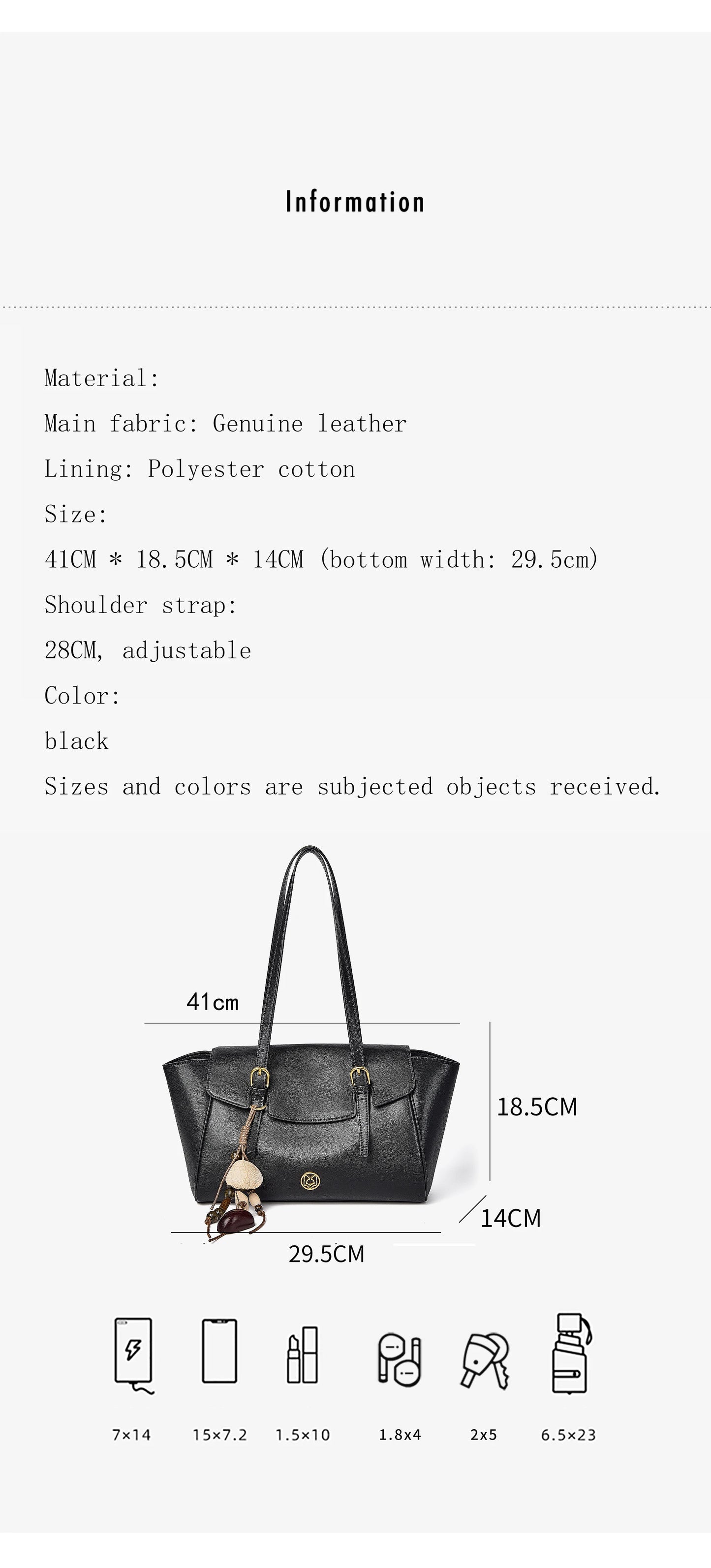 FOXER Genuine Leather Handbag