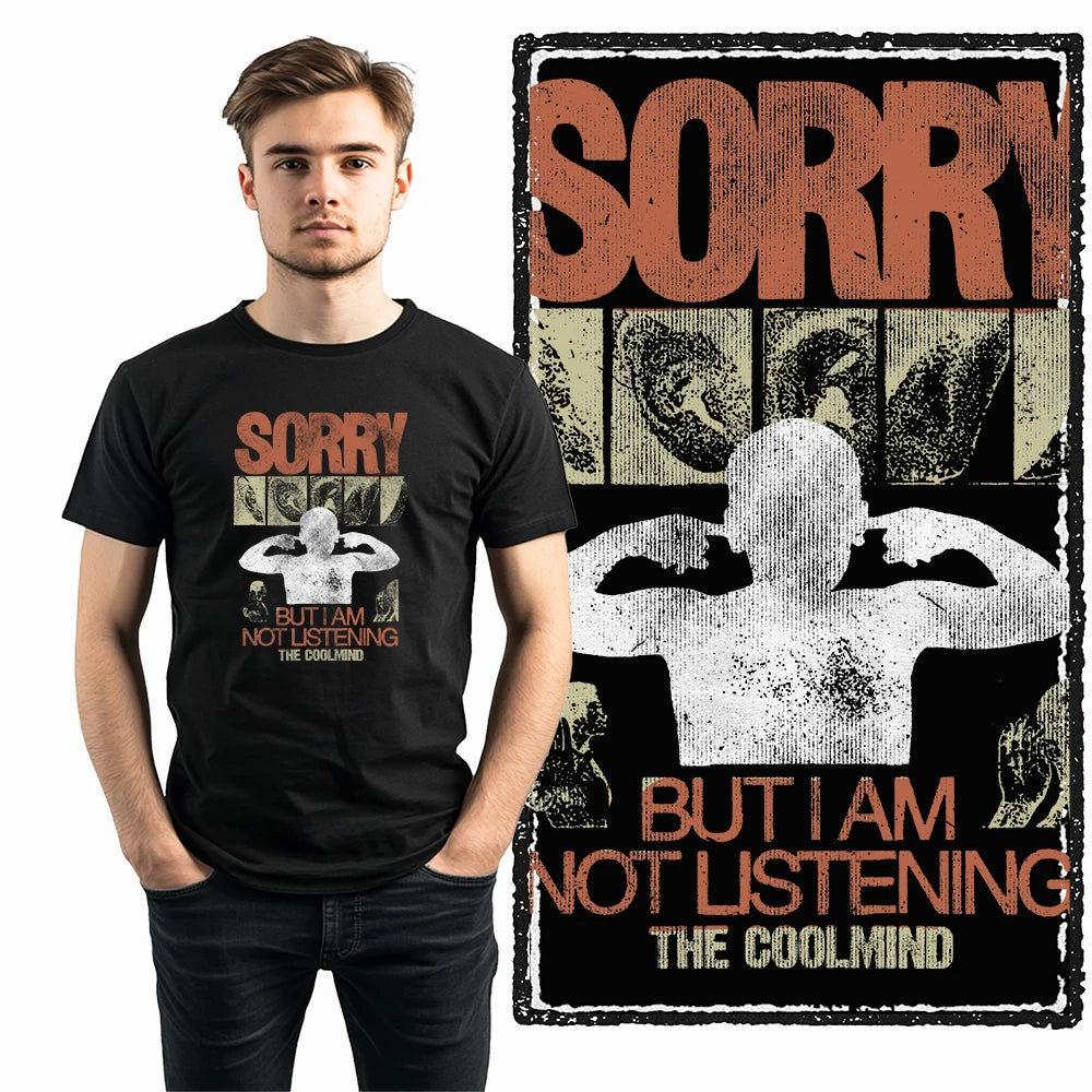COOLMIND X0068 Silent Rebellion Graphic Tee