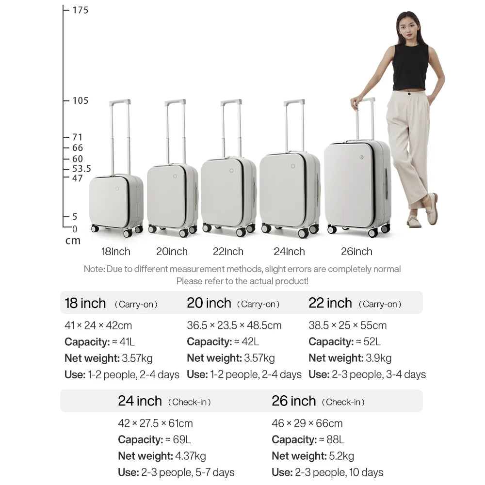 Mixi Premium Polycarbonate Rolling Suitcase