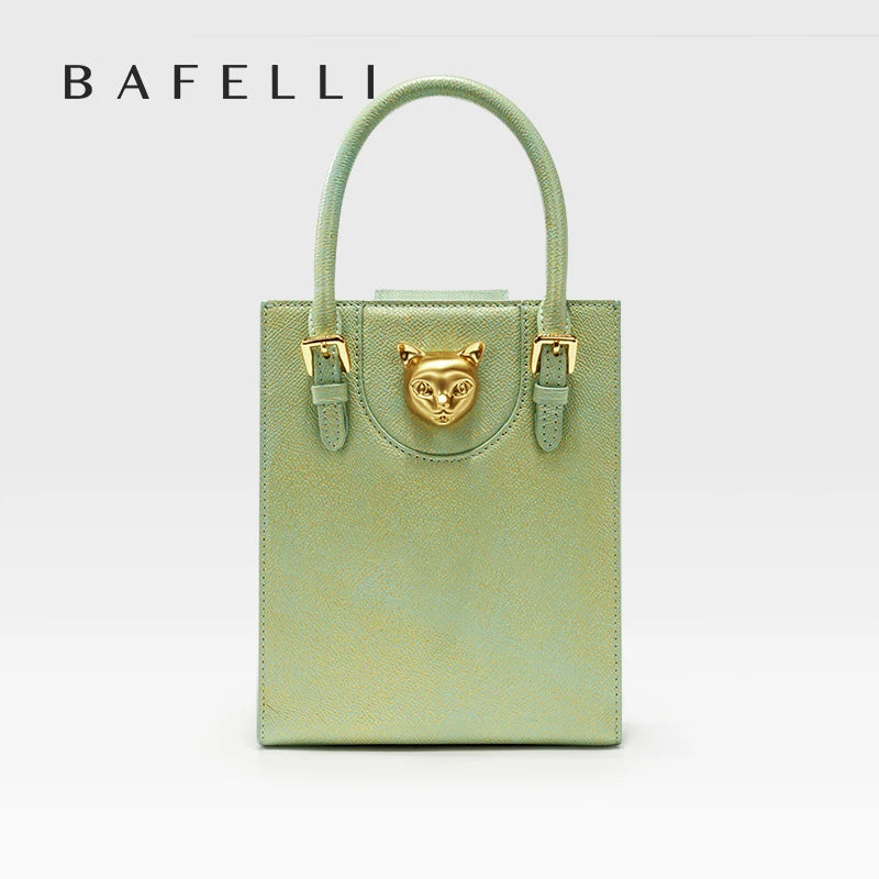 BAFELLI 2026 NEW WOMEN'S HANDBAG CAT LUXURY BRAND DESIGNER ORIGINAL STYLE TRENDING SHOULDER CASUAL BAGS MINI TOTE CROSSBODY