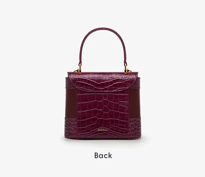 BAFELLI Crocodile-Grain Leather Bucket Bag