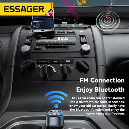 Essager FM Bluetooth Transmitter & Car Charger
