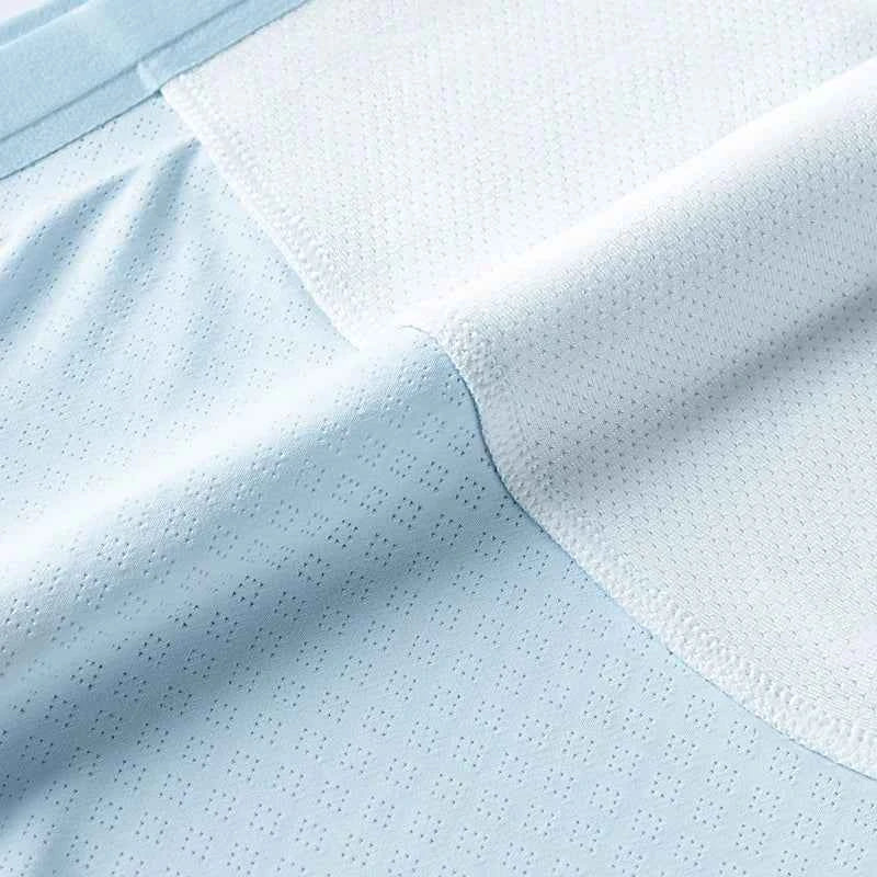 MiiOW 6Pcs Summer Cool Ice Silk Men Underwear Boxers 7A Antibacterial Men's Boxershorts Mesh Breathable Mens Underpants Panties