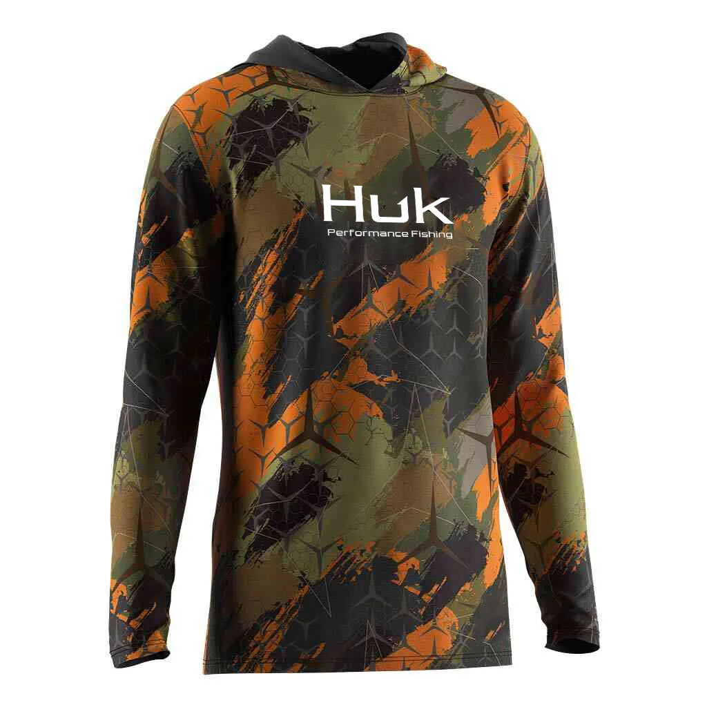 Mens Fishing UV Protection Hoodie - Lightweight Outdoor 3D Printing Nerve Cells Casual Streetwear