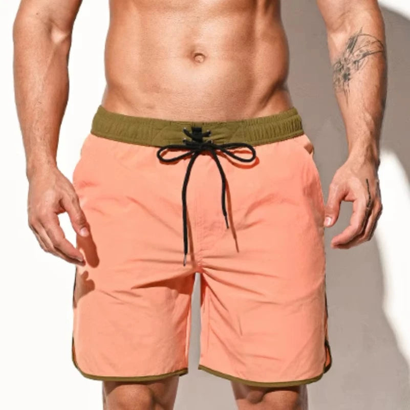 DESMIIT S91 Solid-Colour Swim Shorts with Mesh Liner
