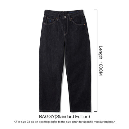 SIMWOOD High Standard 2026 Spring Summer New Baggy Style 12oz  Natural Hemp Cotton Blend  Fabric Jeans Men Vintage Denim Pants