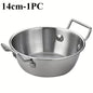 Stainless Steel Noodle Bowl with Handle - Ramen Soup Salad Bowl for Home, Camping, and Picnic