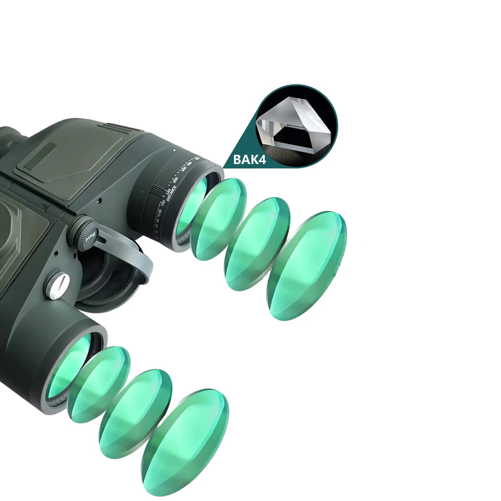 Professional Binoculars – Waterproof with Rangefinder & Compass (10x50) Habicare