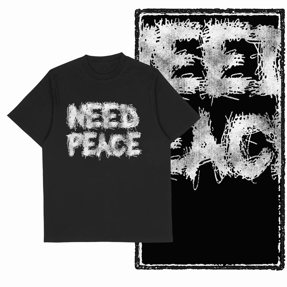 COOLMIND X0009 Anti-War Graphic Cotton Tee