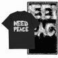 COOLMIND X0009 Anti-War Graphic Cotton Tee