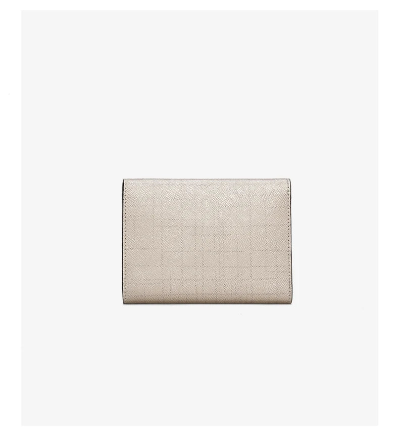 FOXER Women's Short Wallet – Premium Split Leather Design