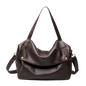 FOXER Genuine Leather Shoulder Bag for Women Large Capacity Handbag Female Casual Tote Bag Computer Bag Crossbody Purse as Gift