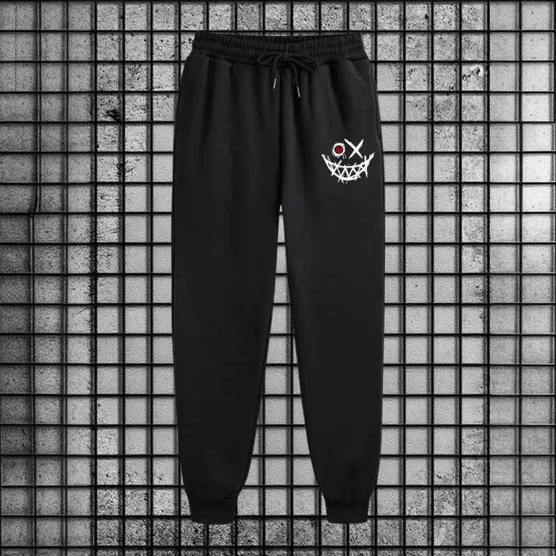 Men's Tracksuit Set Zipper Hoodie and Black Sweatpants Urban Fashion Jogger Outfit