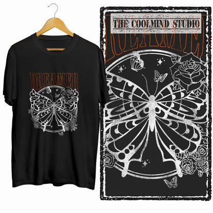 COOLMIND X0114 Winged Whimsy Butterfly Cotton Tee