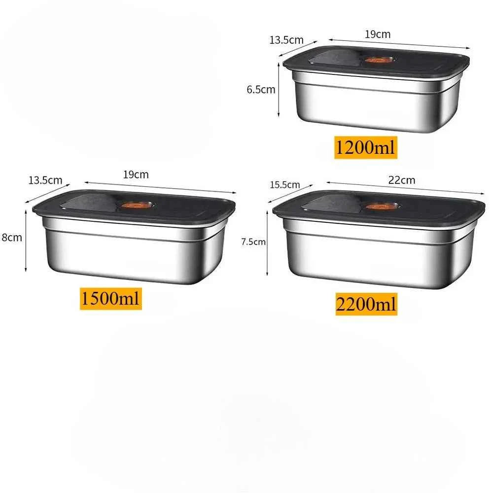 Stainless Steel Lunch Box Bento Box Food Storage Containers Leakproof Camping Kitchen Accessories Gadgets Tools Home School Kids