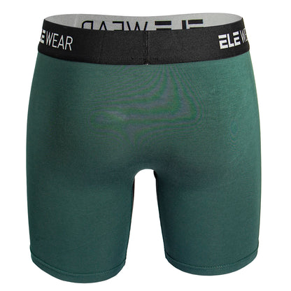 Men's Bamboo Boxer Briefs for Men - Long Sports Underwear, Moisture-Wicking