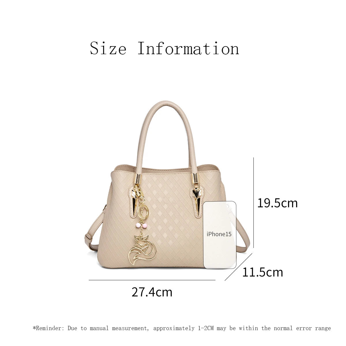 FOXER Luxury Genuine Leather Women's Shoulder Bag