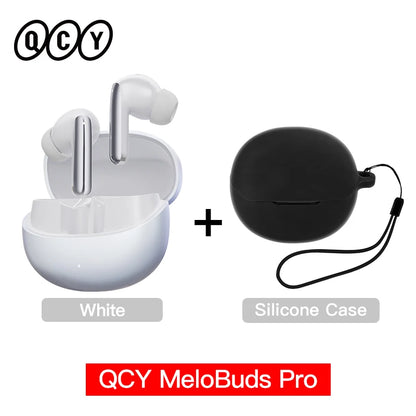 QCY MeloBuds Pro Earphones with 46dB ANC, Hi-Res LDAC, Bluetooth 5.3, 6 Mic Multipoint Connection, In-Ear Detection - ShopHub