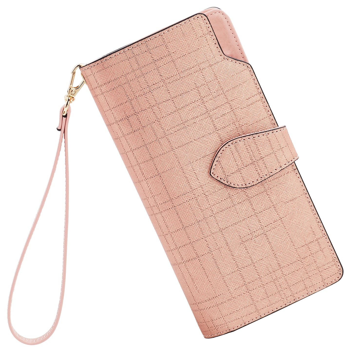 FOXER Women's Cowhide Leather Long Bifold Wallet