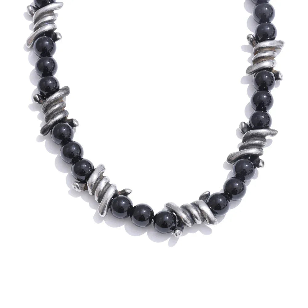 50cm Vintage Stainless Steel Chain Necklace - ShopHub