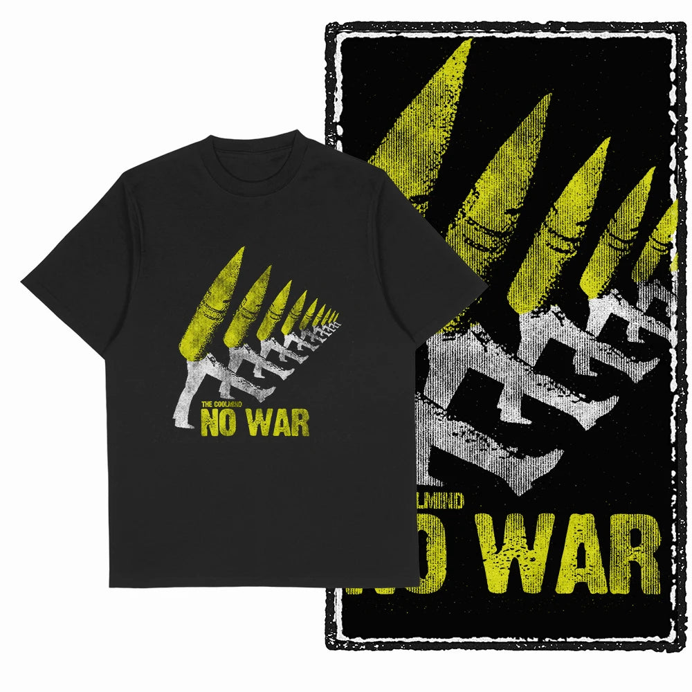 COOLMIND X0009 Anti-War Graphic Cotton Tee