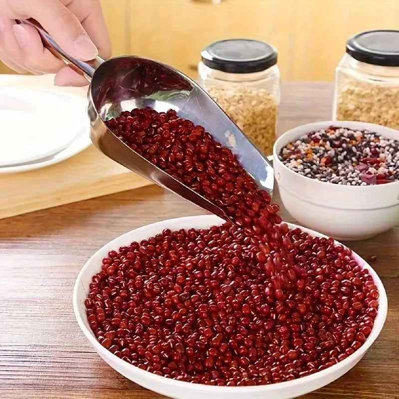 Stainless Steel Ice Shovel - Heavy-Duty Metal Scoop