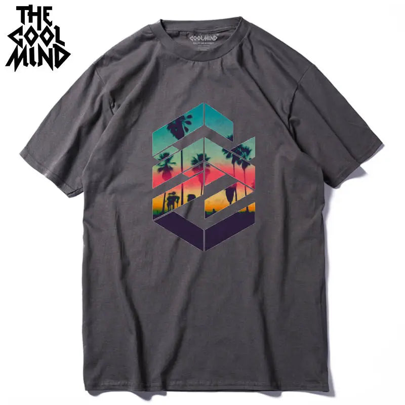 COOLMIND Printed Cotton T-Shirt | Men's Relaxed Style