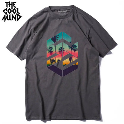 COOLMIND Printed Cotton T-Shirt | Men's Relaxed Style