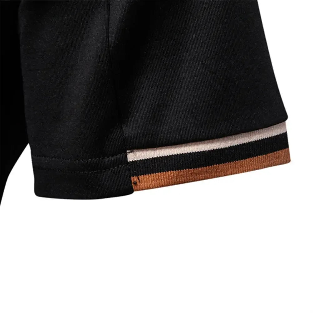 AIOPEAON Men's Solid Colour Sporty O-Neck T-Shirts - ShopHub