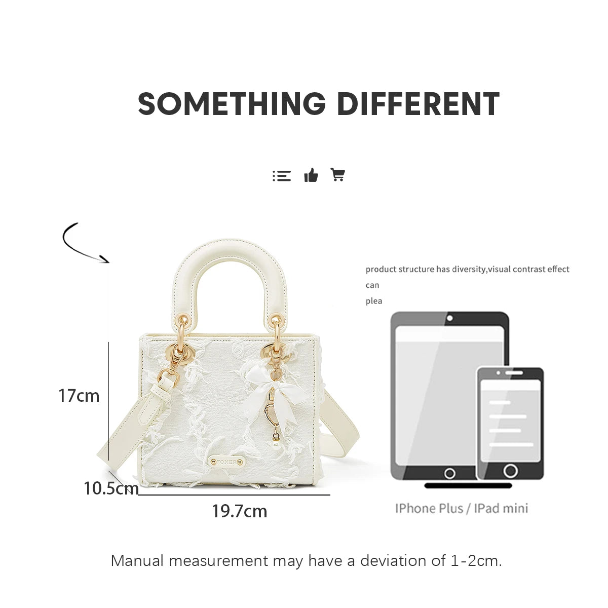 FOXER Lady's Handbag – Elegant Crossbody Bag in Premium Fabric