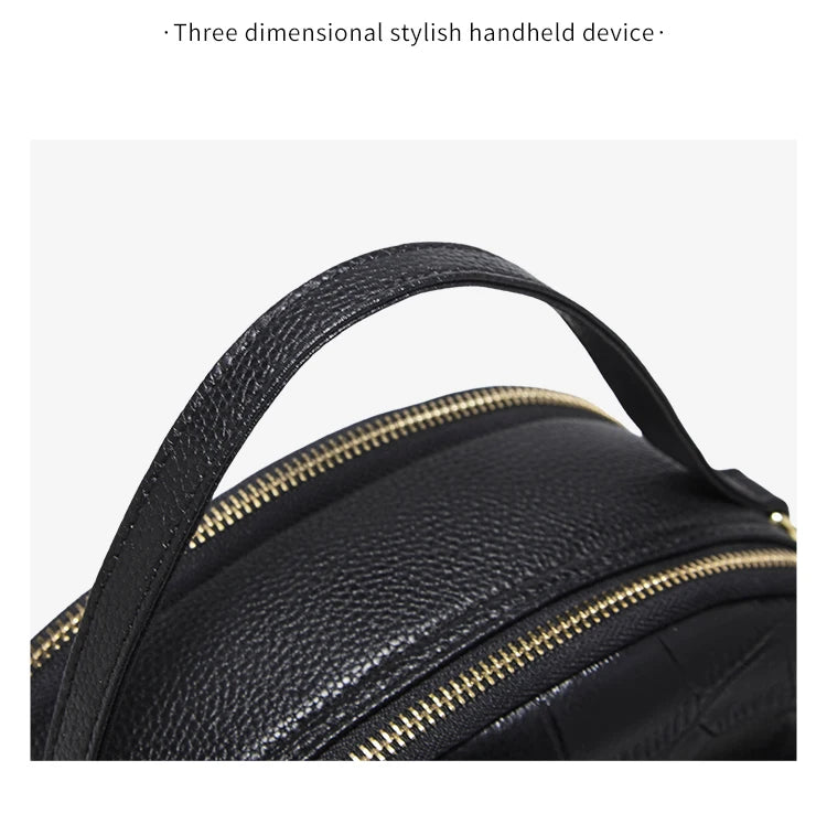 FOXER Brand Genuine Leather Top-handle Bag Women's Shoulder Bag 2026 New Chic Female Shell Bag Luxury Brand Crossbody Purse