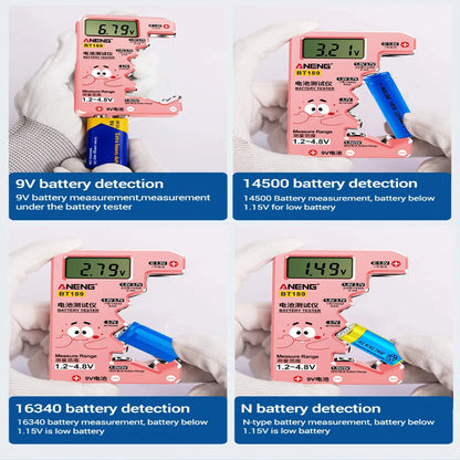 Universal Battery Tester for AA/AAA/C/D/9V/1.5V/3V (2 colours available) Habicare