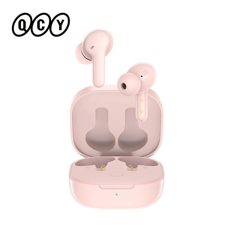 QCY T13 Wireless Earphones with 4 Mic ENC, HD Call, Stereo Sound, Touch Control, Long Standby 40Hrs - ShopHub