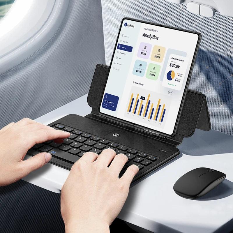 Fraternize Leather Fold Stand Keyboard Case - ShopHub