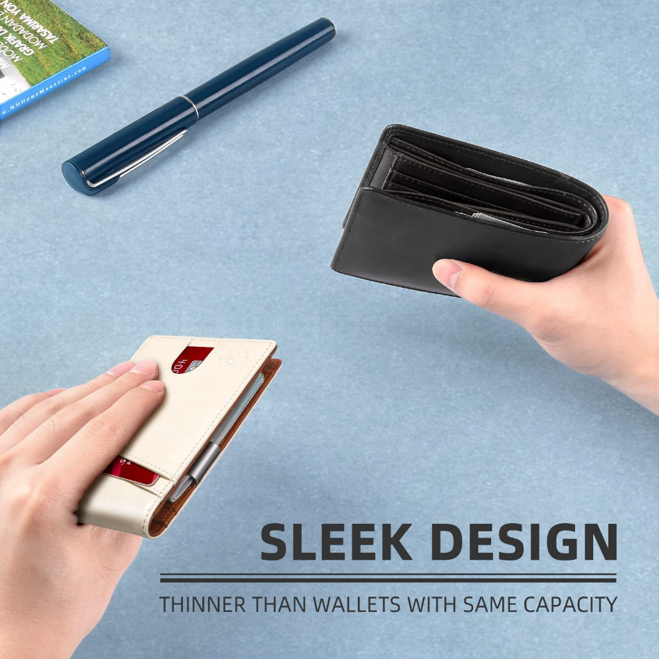 Rfid Microfier Leather Men's Luxury Wallets