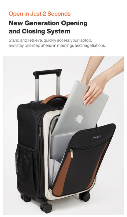 Mixi Compact 20-inch Carry-on Suitcase