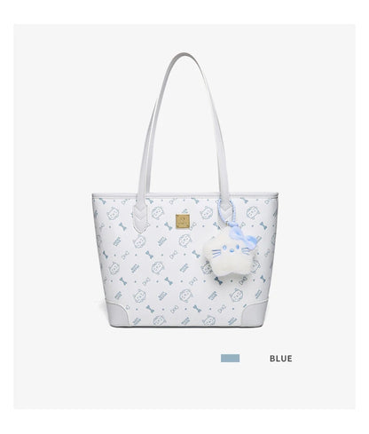 FOXER Summer New Women's Shoulder Bag PVC Leather Daily Tote Bag Female Commuting Purse Large Capacity Handbag for Everyday Use