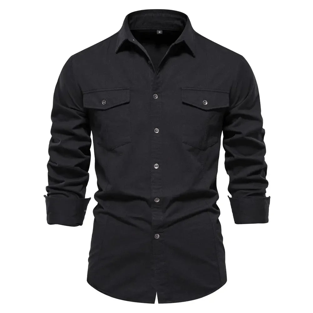 AIOPESON Military Style Pocket Shirts - ShopHub