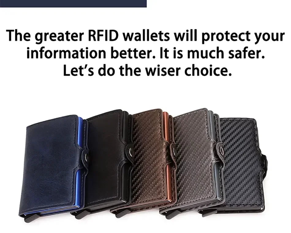 Carbon Fiber Rfid Blocking ID Credit Card Holders