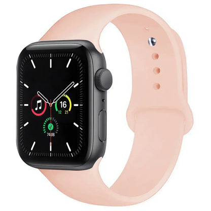 Silicone Sport Band for Apple Watch Series (42mm - 49mm)(available in 45 colours) Habicare