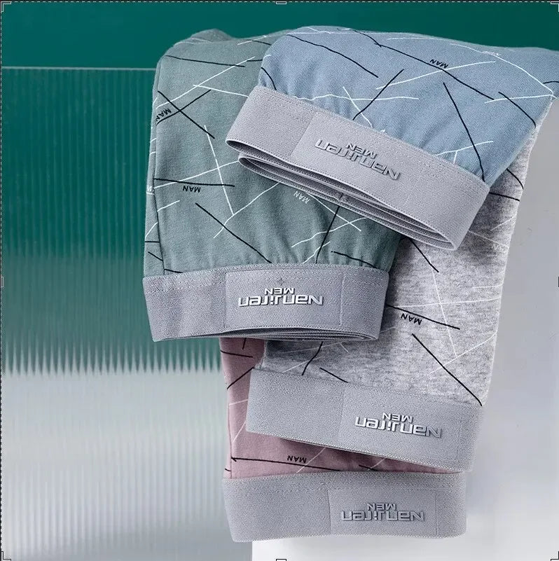 Men's 4 Pack Ice Silk Mesh Boxer Shorts - ShopHub