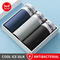 MiiOW Ice Silk Men's Underwear - 3Pcs Breathable Mesh Antibacterial Boxer Briefs