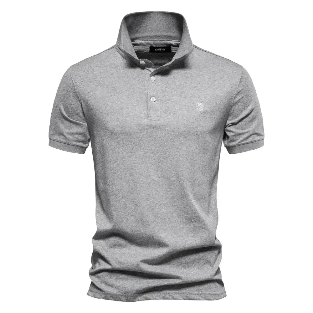 AIOPESON's 100% Cotton Embroidery Polo Shirts - ShopHub
