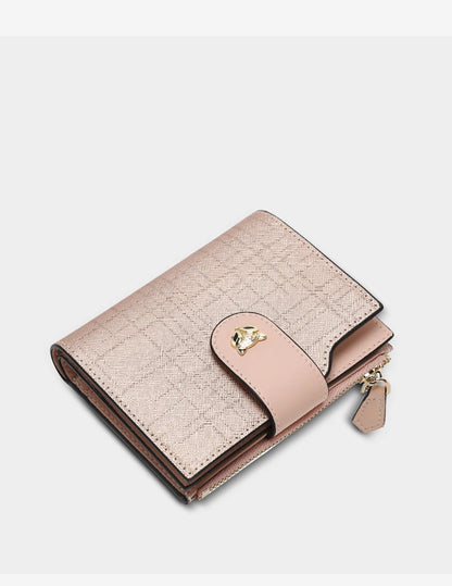 FOXER Cowhide Leather Women's Short Wallet