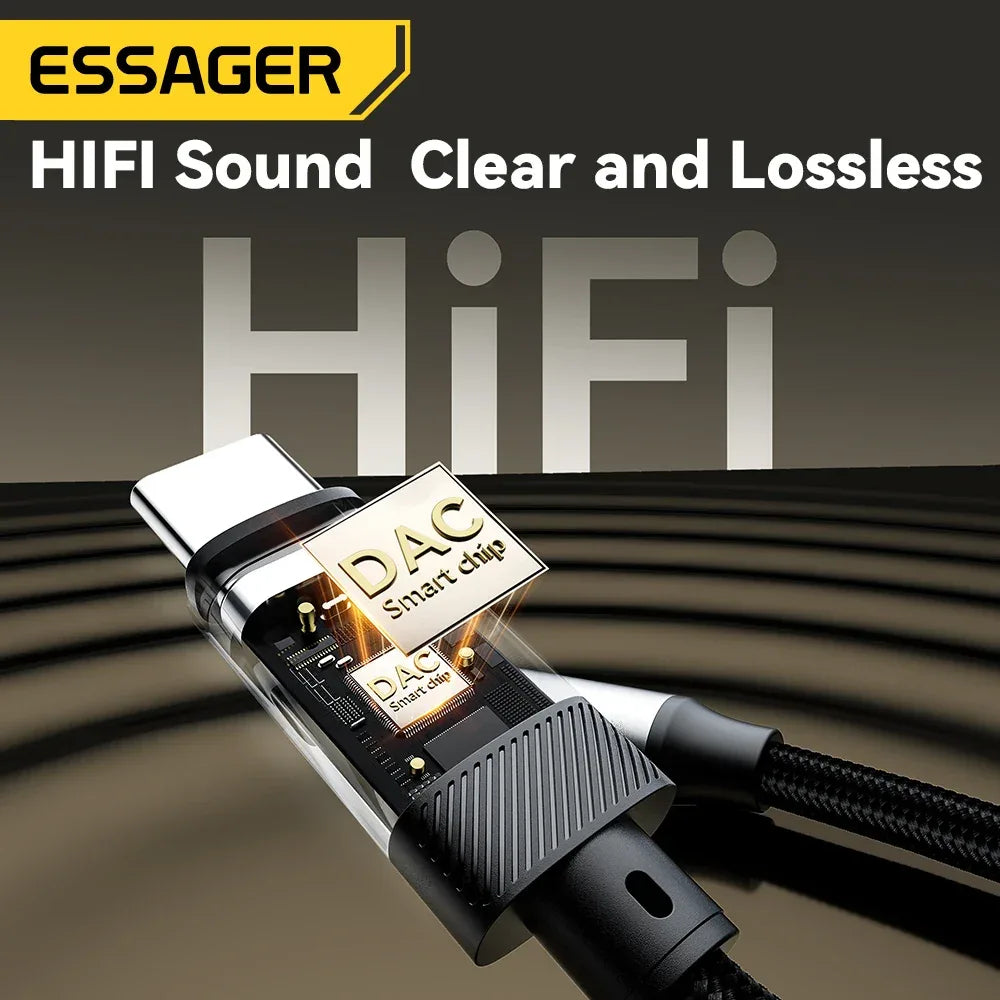 Essager Type C to 3.5mm Jack AUX Cable - ShopHub