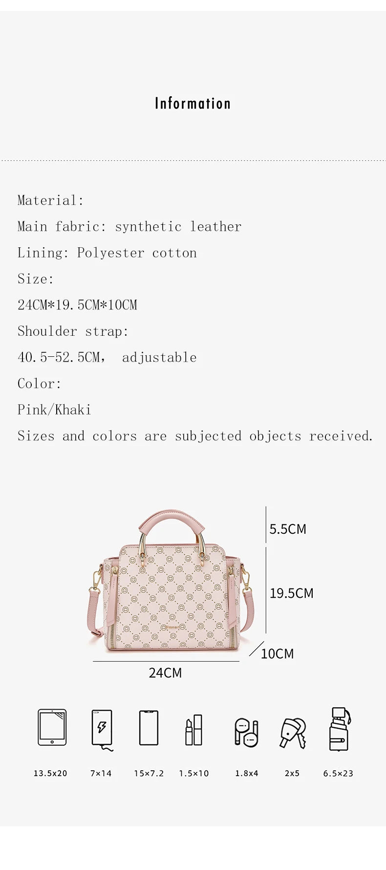 FOXER Vintage Leather Women Handbag Classic Top‑Handle Tote Bag PVC Leather Large Capacity Shoulder Bag Ladies Crossbody Purse