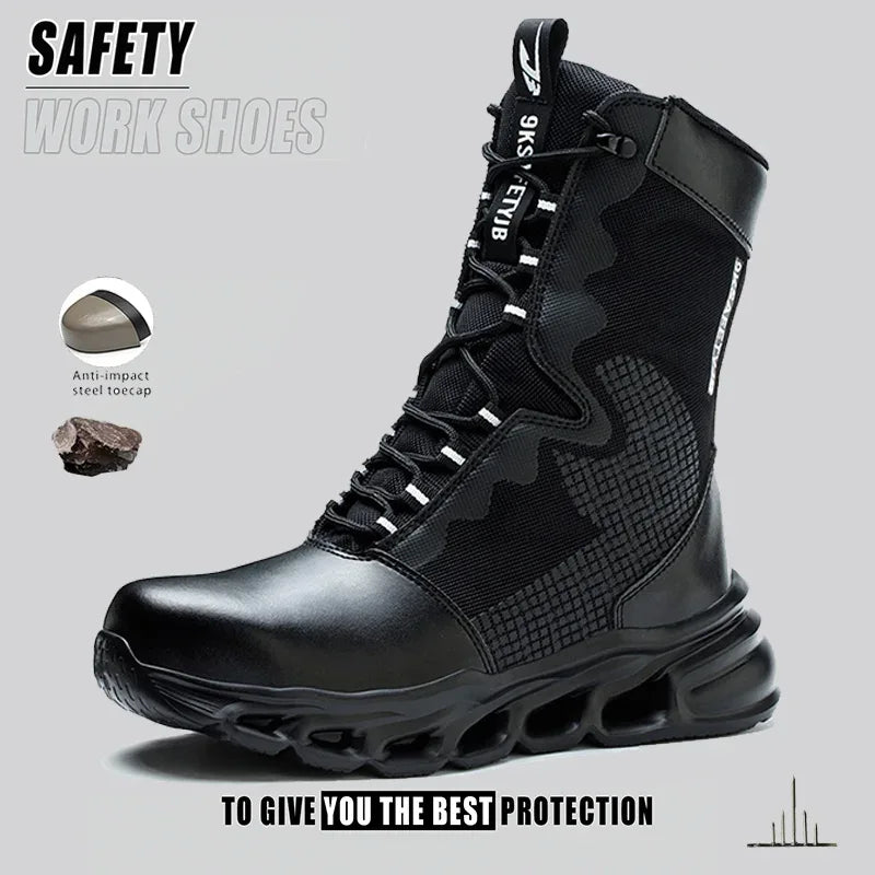 Kankeirr Indestructible Men's Steel Toe Work Boots - ShopHub