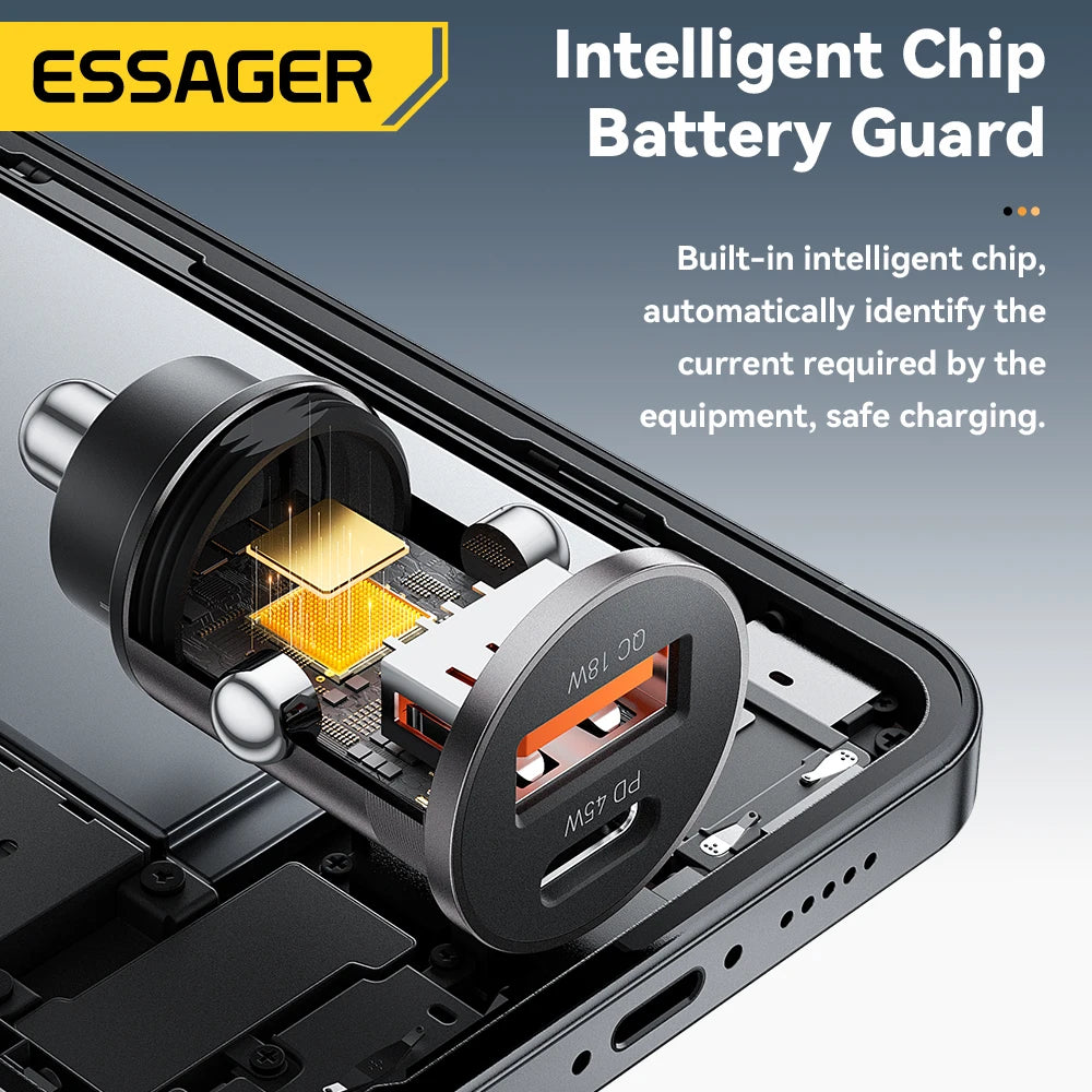 Essager 45W Mini USB Car Charger