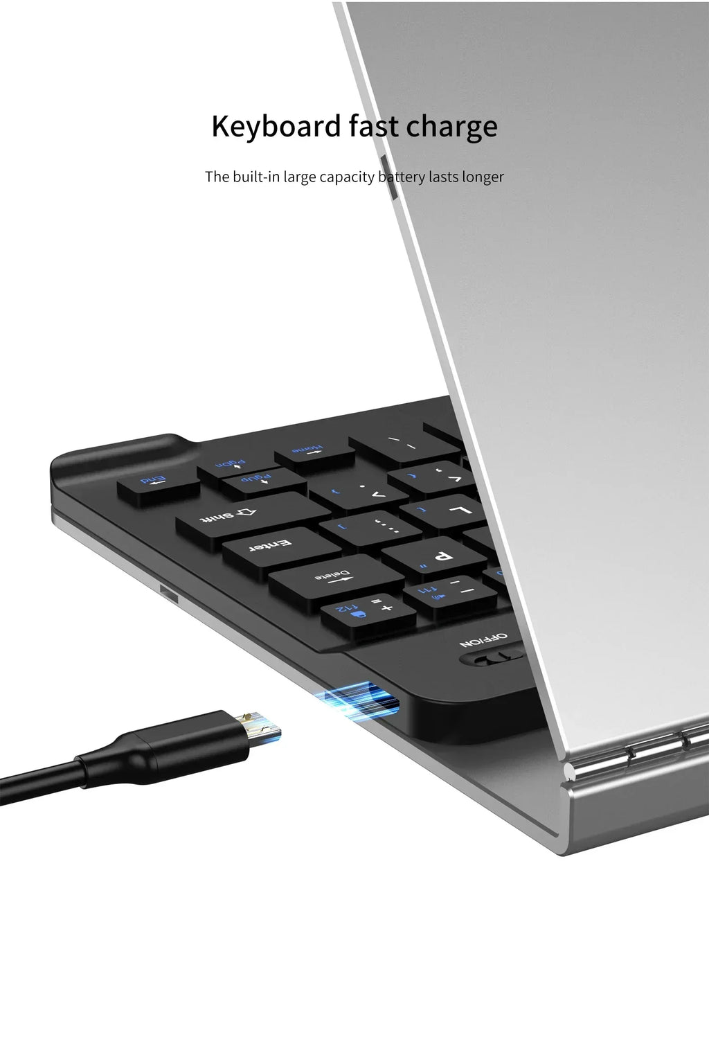 GKK Folding Book Keyboard Stand Case for Samsung Galaxy Z Fold 3, 4, or 5 - ShopHub