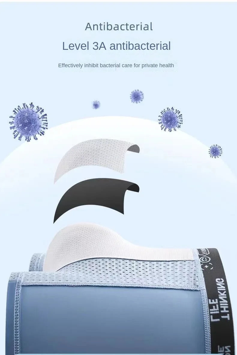 Men's 4 Pack Mesh Ice Silk Boxer Shorts - ShopHub